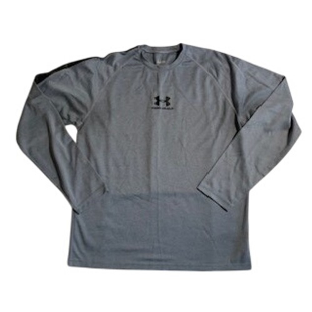 Under Armour Mens Gray Long Sleeve Graphic Performance Shirt MD FW071000339